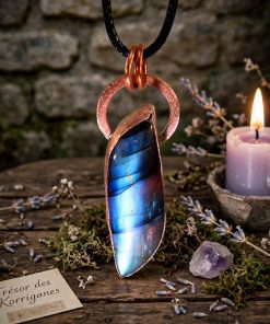 Pendentif Élyndra - labradorite naturelle – Image 4