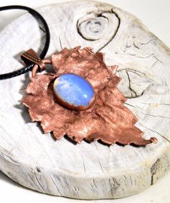 Alternative view of Pendentif Mabyn - cuivre et opalite